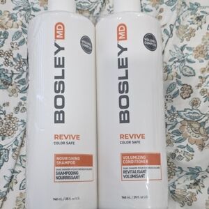 Bosley Revive Color Safe Shampoo and Conditioner - White and Orange